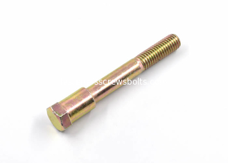 China Yellow Zinc Plated Custom Screws Bolts Stainless Hex Bolts With Round Neck supplier